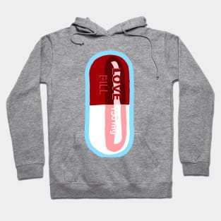 Love Pill Blue Hoodie